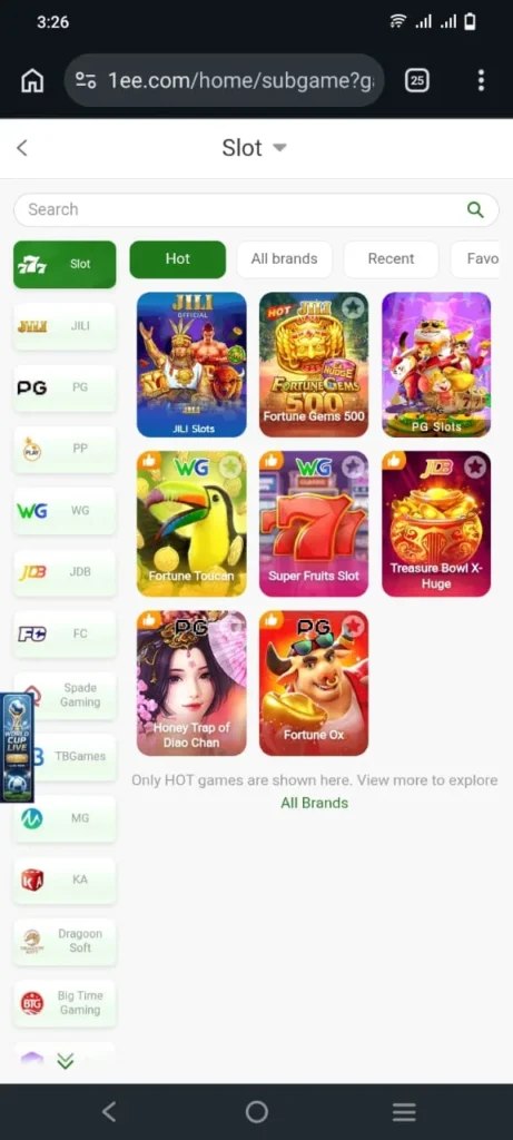 1ee slots game